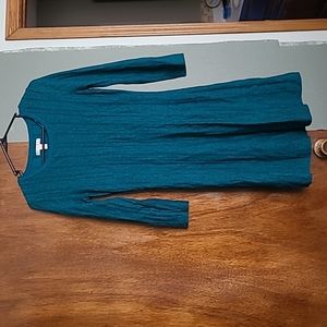 Teal winter dress